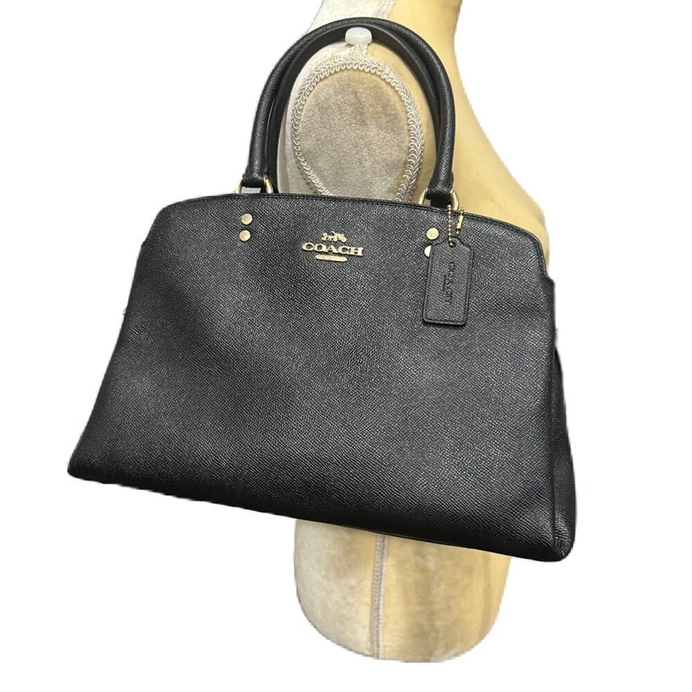 Coach Lillie Black Carryall Satchel Bag - Picture 12 of 15